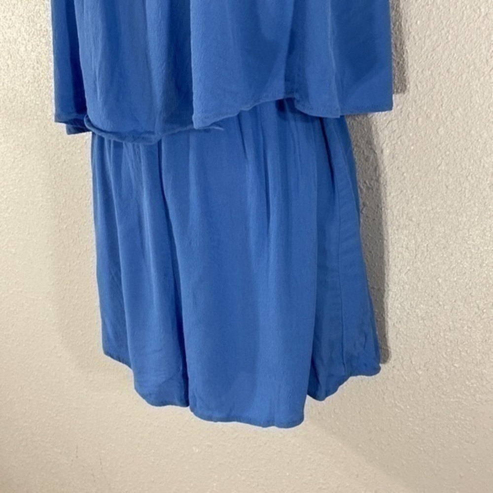 SMYM Thelma Italian Blue crepe popover romper - Picture 9 of 11